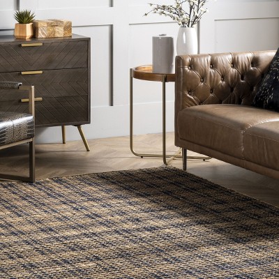 Handmade Geometric Gray Cotton Blend Area Rug 3' x 5'