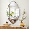 Beautyolove 23 in. W x 37 in. H Scalloped Black Decorative Wall Mirror - 3 of 4