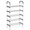 Collections Etc Versatile 5-Tier 15 Pair Shoe Rack Silver - 3 of 3