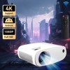 Mini Projector 1080P HD, 2024 Upgraded Portable Projector with Tripod, Home Movie Projector Compatible with iOS/Android/Windows/TV Stick/USB - 2 of 4