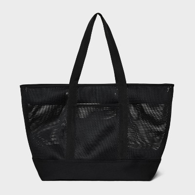 Mesh Boat Tote Handbag - Shade & Shore™ Black : Target