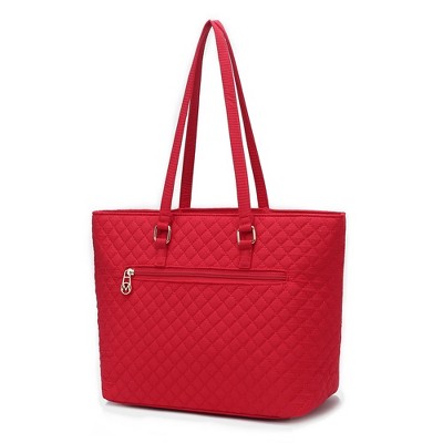 MKF Collection Hallie Solid Quilted Cotton Women’s Tote Bag by Mia K