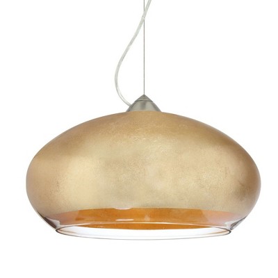 Besa Lighting Brio 14 1 - Light Pendant in  Satin Nickel