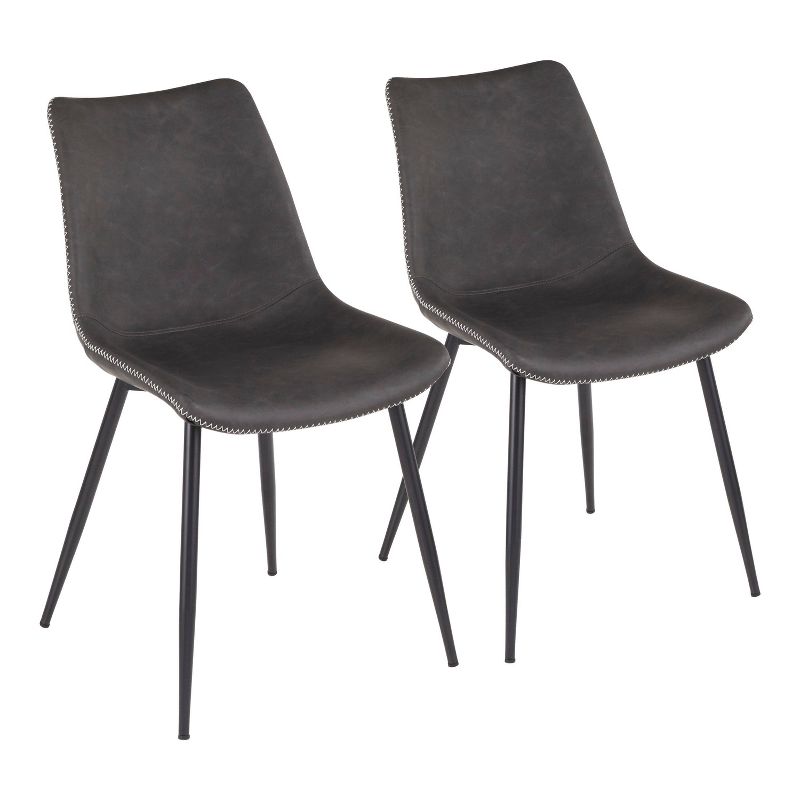 Set of 2 Durango Industrial Dining Chair - LumiSource, 1 of 13