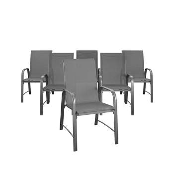 COSCO Outdoor Living Paloma Steel Patio Dining Chairs