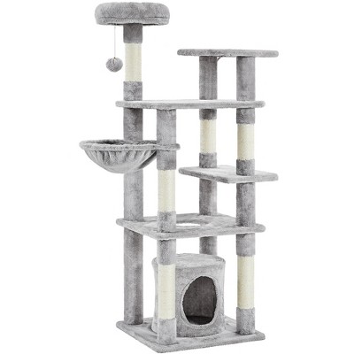 Yaheetech 56.5inch Multilevel Cat Tree Cat Tower With Scratching Posts ...