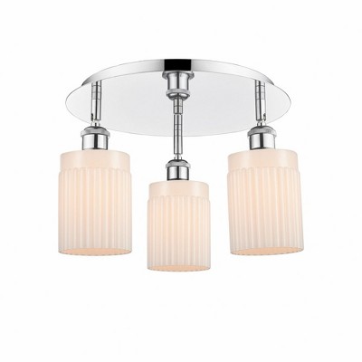 Hadley - 3 Light Flush Mount In Art Deco Style-9.5 Inches Tall and 16.25 Inches Wide