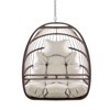CAVINAS Swing Hammock Egg Chair without Stand,Hanging Chair with Foldable Frame and UV Resistant Cushion,Patio Swing for Backyard Balcony Porch - 2 of 4
