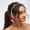 Unique Bargains Women's Rhinestone Vintage Wavy Faux Pearl Headband - 2 of 4
