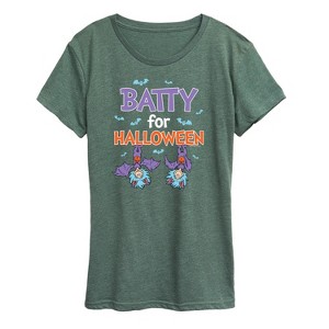 Women's - Dr. Seuss - Batty For Halloween Thing 1 and Thing 2 Short Sleeve Graphic T-Shirt - 1 of 4