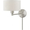 Livex Lighting 1 - Light Wall Light in  Brushed Nickel - 2 of 4