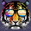Women's Design By Humans Summer Tiger By clingcling Racerback Tank Top - 2 of 2