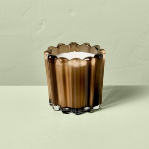 Seasonal Ribbed Glass Jar Candle 7oz - Hearth & Hand™ with Magnolia - 1 of 4