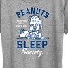 Women's - Peanuts - Linus and Snoopy Sleep Society Since 1950 Short Sleeve Graphic T-Shirt - image 2 of 4