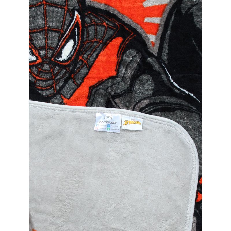 Marvel Miles Morales Spiderman Micro Raschel Throw Blanket 48" x 60" Multicoloured, 2 of 4