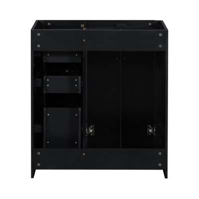 VYNXARIA 30'' Bathroom Vanity without Sink - Solid Wood Storage Cabinet with 3 Drawers