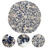 Unique Bargains Women Double Layer Flowers Shower Cap Navy Blue 1 Pc - 3 of 3