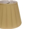 Vynxaria Lampshades: Honey Slant English Box Pleat Softback Shade, 9" x 14" x 9" with Washer Fitter - 4 of 4