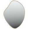 Aghana Digitals Gold Polished Synthetic Glass Wall Mirror, 15.7x19.7in Indoor Decorative Grooming - 3 of 4