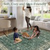 Washable Area Rugs Boho Distressed Rug for Living Room Non Slip Vintage Throw Carpet Indoor for High Traffic Areas - 4 of 4