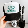 Simply Sage Market Life Is Better When You're Camping Foam Trucker Hat - 3 of 3