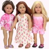 Sophia’s Pineapple Print Maxi Dress for 18" Dolls, Ivory - 4 of 4