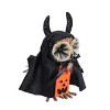 Transpac Sisal Owl Bat Costume Figurine Halloween Tabletop Decor Indoor Home Decoration Gift Hostess Spooky Seasonal Decor - 2 of 3