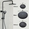 CASAINC 3-Spray Patterns 9 Inches Thermostatic Shower Faucet Wall Mount Dual Shower Heads and Tub Faucet - 4 of 4