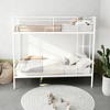 Racxily Bunk Bed with Ladder and high Guardrail, Able to Split, Metal Bunk Bed, Storage Space, Noise Free, Twin Over Twin Size - 2 of 4