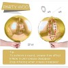 PartyWoo 22 Inch Gold 4D Foil Balloons 1PCS - 2 of 4