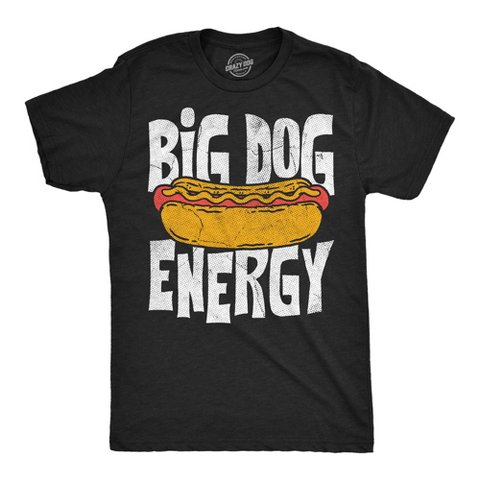 Мужские футболки Crazy Dog T-Shirts, Inc. Mens Funny T Shirts Big Dog Energy Sarcastic Cookout Tee For Men - Crazy Dog Men's T Shirt For Fourth Of July Black XL