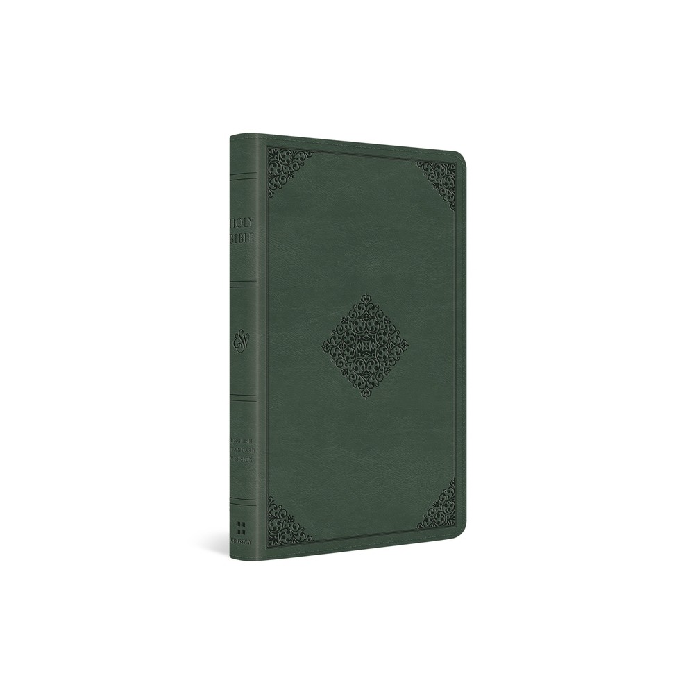ESV Thinline Bible, Red Letter (Trutone, Quiet Forest, Ornament Design) - by Esv Bibles (Leather Bound)