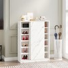Modern Shoe Cabinet With Sliding Door, 6-Tier Shoes Rack Organizer With Adjustable Shelves For Up To 30 Pairs For Entryway Bedroom Hallway Living Room - 2 of 4