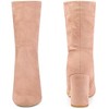 Perphy Women's Rounded Toe Block Heeled Foldable Non-Zip Sock Ankle Boots - 4 of 4