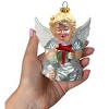 Vintage Angel Handpainted Classic Glass Christmas Ornament, Sentimental Faith Gift| OrnamentallyYou - 4 of 4