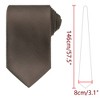 INSPIRE CHIC Men's Solid Color Classic Textured Neck Ties for Formal - 2 of 4
