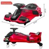 24V Kids Ride on Drift Car for Kids, Electric Go-Kart Up to 7.5 mph Variable Speed,Music,Colorful Tail LED Light - 2 of 4