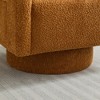 29.1" Boucle Swivel Accent Chair with Open Back and Removable Cushion - 2 of 4
