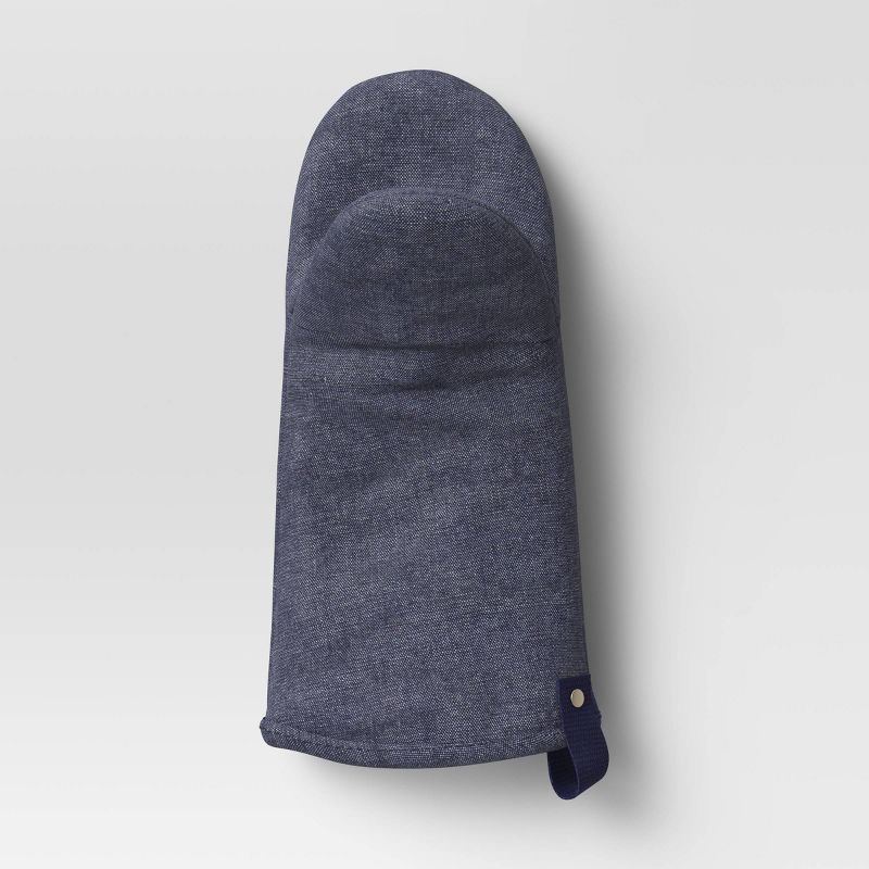 Cotton Chambray Oven Mitt Blue - Project 62&#8482;, 1 of 5