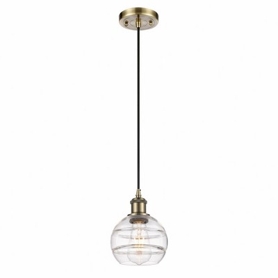 Rochester - 1 Light Cord Hung Mini Pendant In Industrial Style-7.88 Inches Tall and 5.88 Inches Wide