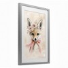 Stupell Industries Sweet Baby Fox with Bow Framed Print Under Glass Art - 2 of 4