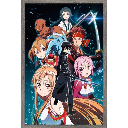 Trends International Sword Art Online - Key Art 2 Framed Wall Poster Prints - image 1 of 4