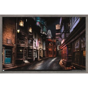 Trends International The Wizarding World: Harry Potter - Diagon Alley Framed Wall Poster Prints - 1 of 4