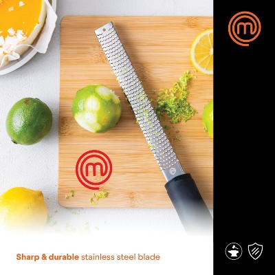 MasterChef Black Ergonomic Stainless Steel Zester and Grater