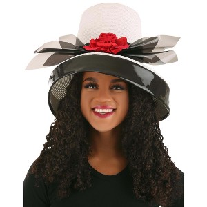 HalloweenCostumes.com One Size Fits Most Women Clueless Women Dee's Womens Hat, Black/White/Red - 1 of 4