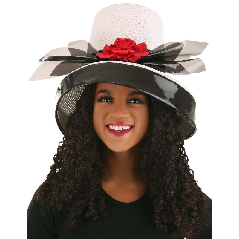 HalloweenCostumes.com One Size Fits Most Women Clueless Women Dee's Womens Hat, Black/White/Red, 1 of 5