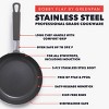 Bobby Flay 2pk (8" and 10") Stainless Steel Ceramic Nonstick Fry Pan Set - 4 of 4