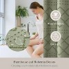 LunaLulinlk Green Shower Curtains,Heavy-Duty Mold/Mildew-Resistant - 3 of 4