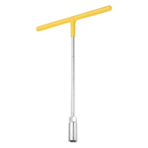 Unique Bargains Motorcycle Bicycle Car Repair Hex High Carbon Steel T-Handle Metric Socket Wrench Yellow - 1 of 4