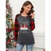 Merry Christmas Shirts for Women Long Sleeve Baseball Shirts Christmas T Shirts - 2 of 4